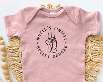 Body de bebé de bailarina de ballet más pequeño, regalo para baby shower