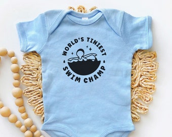 Body de bebé Swim Champ: Traje de baño de una pieza para bebés Sports Lover