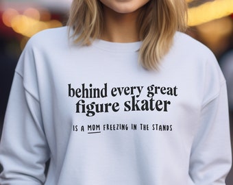 Sudadera Skate Mom, Regalo para Patinadora Artística, Suéter de Invierno Cómodo