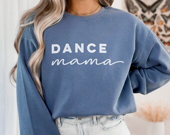 Sudadera Dance Mom: Jersey extragrande de mezcla de algodón teñido en prenda