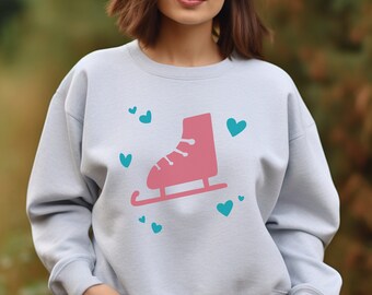 Sudadera retro de patinaje sobre hielo: regalo vintage de patinaje