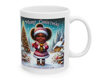Tuskegee Honey Holiday Ceramic Mug 11oz