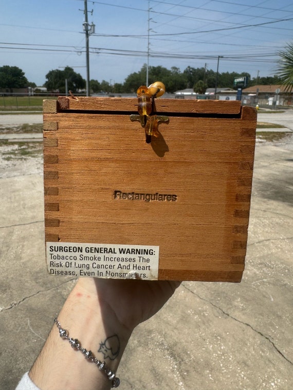 Whimsical Handmade Beaded Cigar Box Purse - image 7