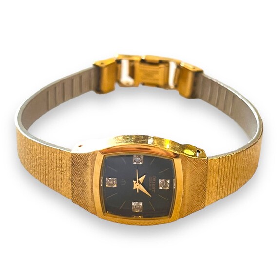 Vintage Orient Gold Dainty Ladies Wristwatch Vintage Orient VX Women main image 4