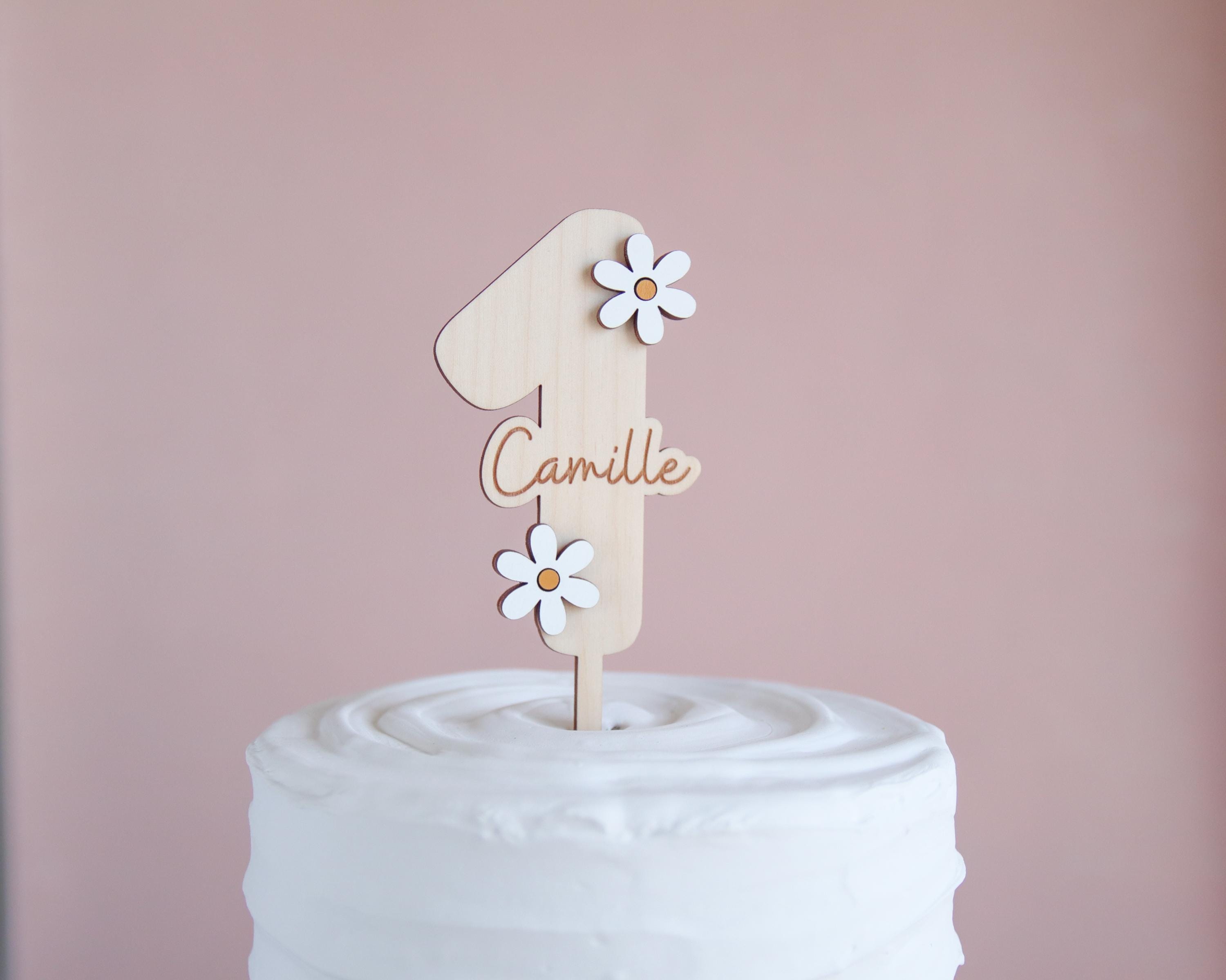 Henoyso 48 decorazioni per cupcake a forma di margherita