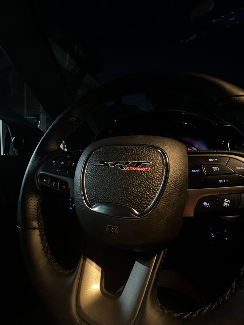 SRT Powered Steering Wheel Overlay Etsy