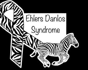 Ehlers Danlos Syndrome Awareness Sticker, Issues With Tissues, EDS ...