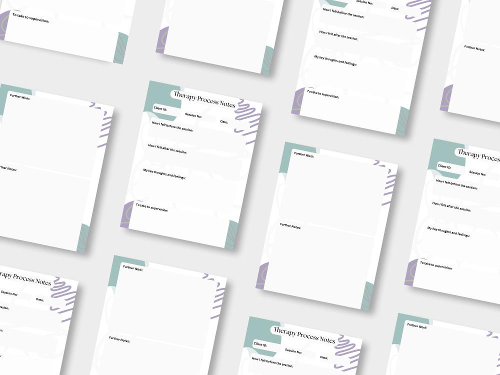 Therapy Process Notes Template Digital Download - Etsy