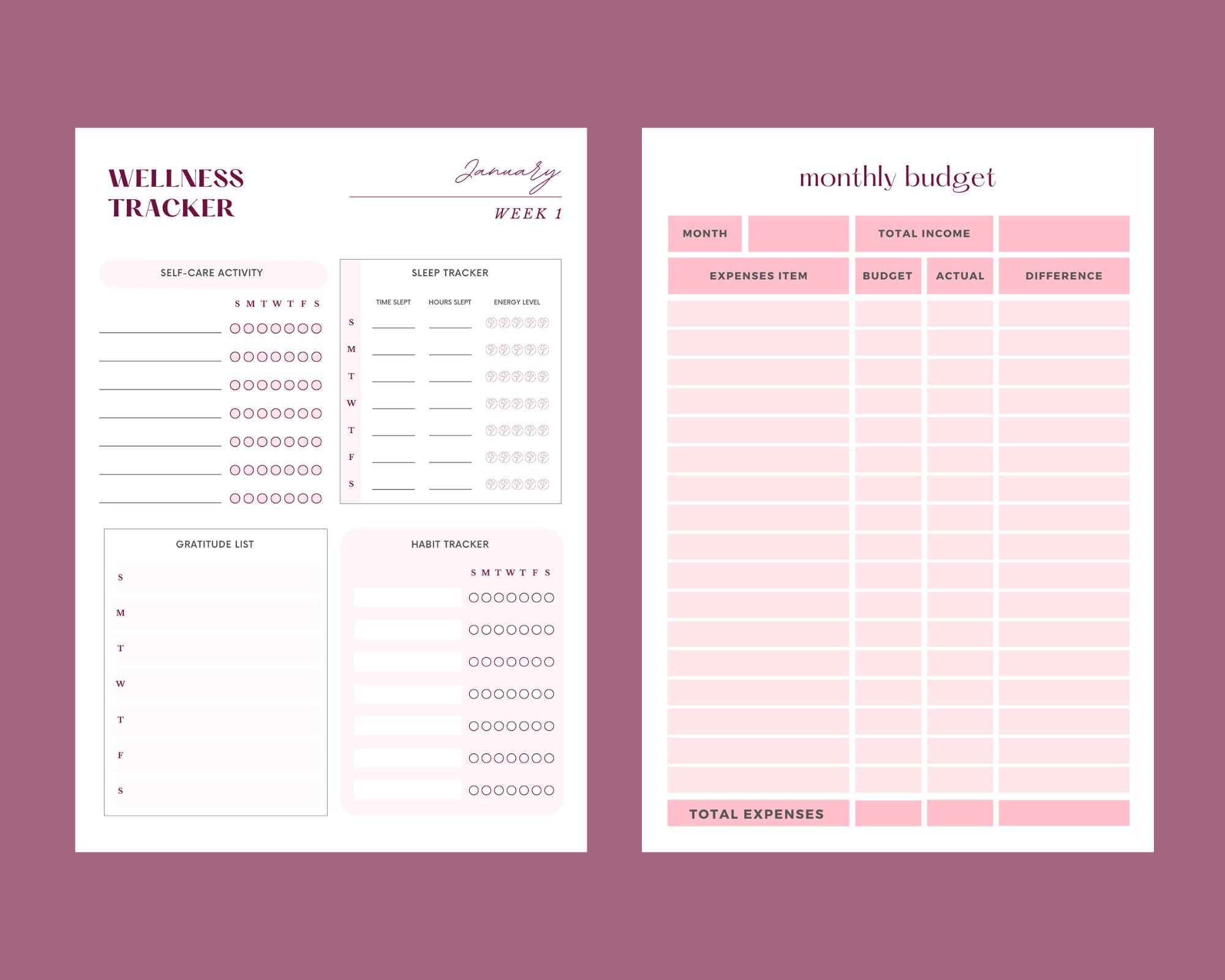 2023 Printable/digital Planner THAT GIRL 2023 Planner Daily, Weekly ...