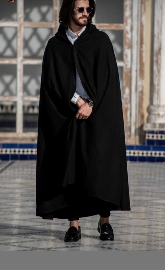 Laine marocaine Selham Cape Wrap Selham marocain fait main Selham unisexe Caftan marocain d hiver Selham Etsy Canada