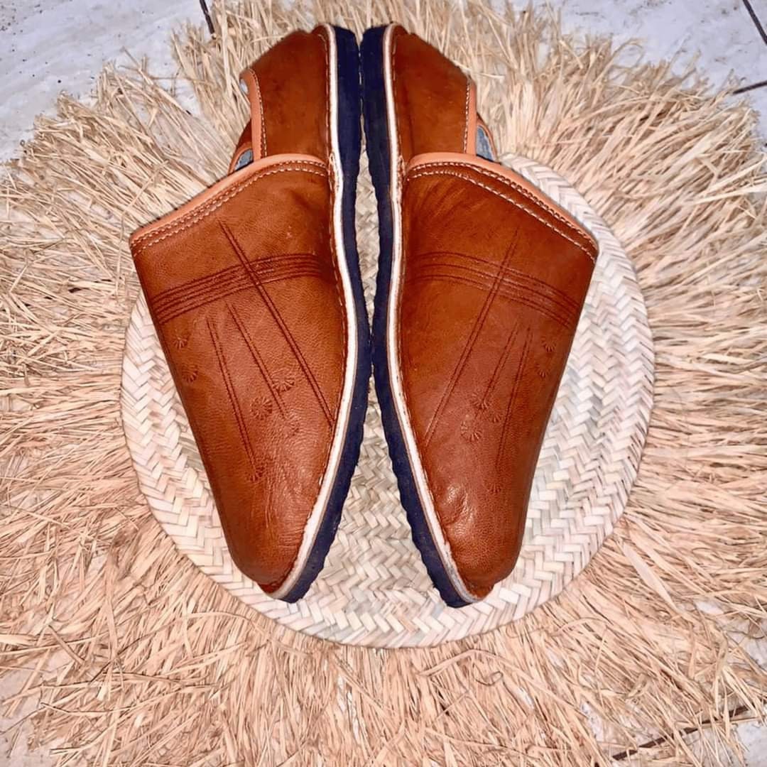 Babuchas Marroquíes De Piel Babuchas Marroquíes 100% Cuero