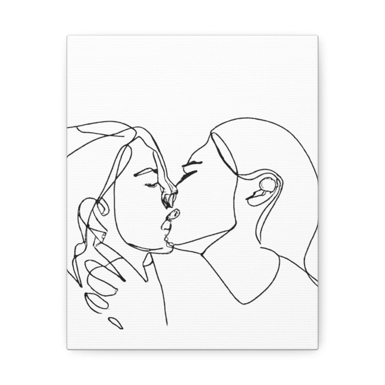 Oneline Drawing Kissing Makeout Session Art Love Art Etsy