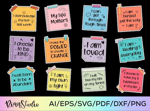 Christian Affirmations Stickers - PlanningFaithCo