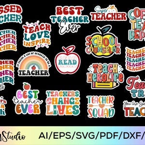 Teacher Stickers, 10 Leopard Print Printable PNG Files, Digital