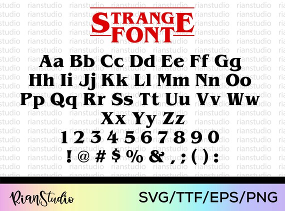 Stranger Things Font Download