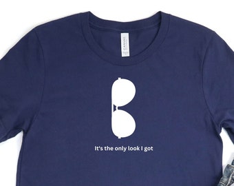 Es el único look que tengo, camisa de aviador, top, pistola, camiseta Maverick, camisa de piloto, regalos de camiseta geniales, camiseta voladora, gafas de sol de aviador