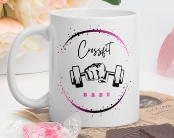 CrossFit Babe Coffee Mug, CrossFit Gift, Coach Gift, Fitness Gift