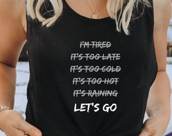 Stay Motivated with our Stylish Gym Tank Top for Women, Perfect for Crossfit, Gym, Yoga, or Athleisure, Womens Tanks, Motivatational Gym