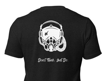 No pienses en hacer el diseño de Top GunShirt en la espalda, Maverick y Goose, Gallo, Camisa de aviador, Camisa de piloto, Camisetas TopGun, Regalos TopGun