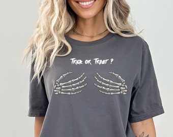 Funny SPOOKY Season Skeleton Hands Trick or Treat Tank Top for Women, Crossfit, Halloween Tank Top, Halloween top,  Women Muscle Tanks, Gym