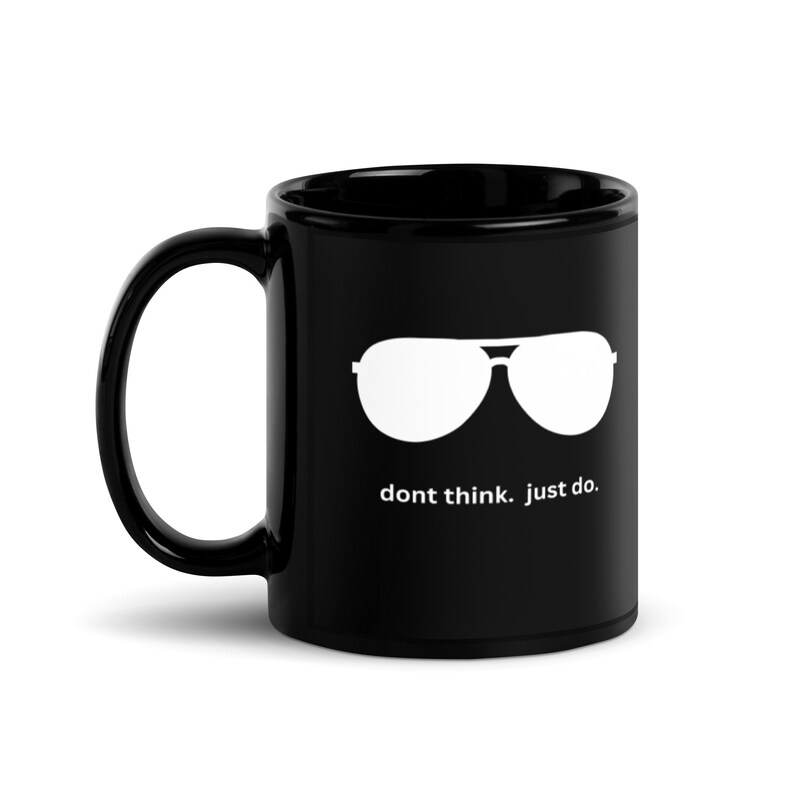Top Gun Coffee Mug, Top Gun Maverick, Maverick Coffee Mug, Black Glossy