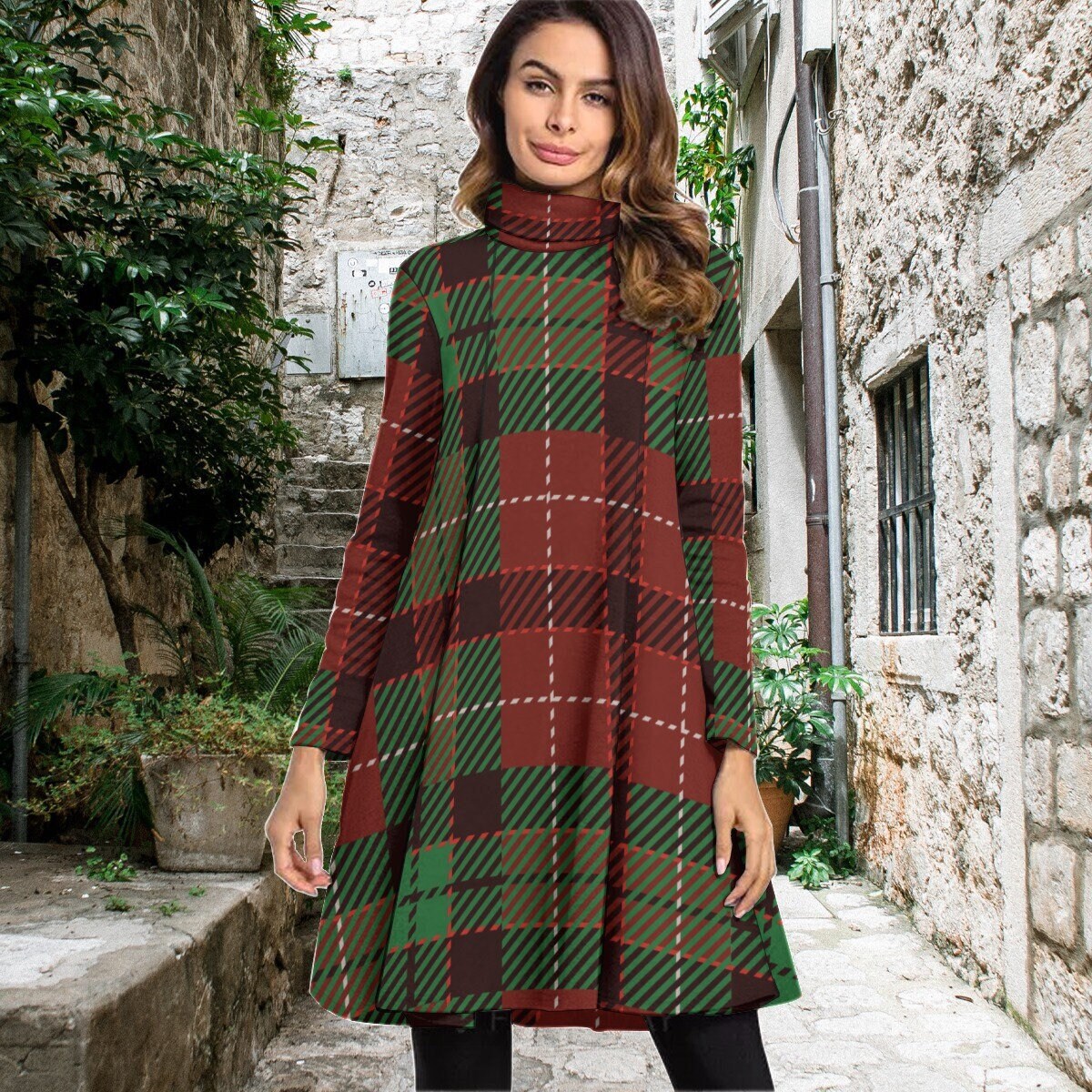 Plaid Sweater Dress Etsy UK