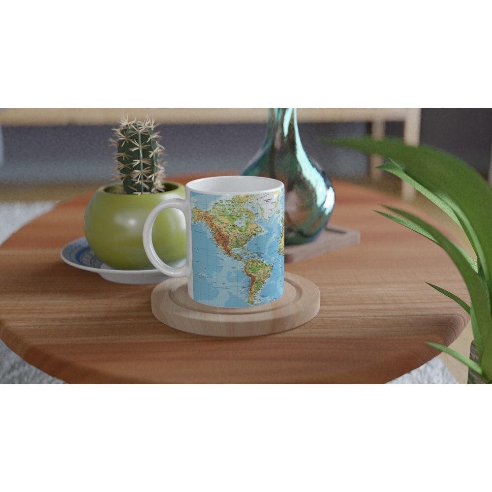 World Map Mug Travel Mug World Map Watercolor Mug Travel Gift for Men Map  of the World Travel Coffee Cup Wanderlust Mug Adventure Gifts 