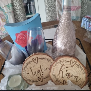 Handgemachter Hochzeitskorb