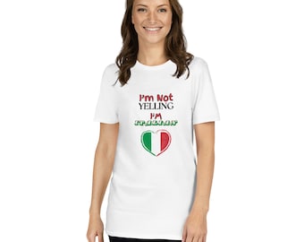 Divertente maglietta italiana