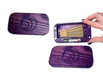 Compact Wooden Keychain Organizer for Travel and Small Essentials Storage