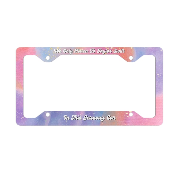 License Plate Frame Taylor Etsy