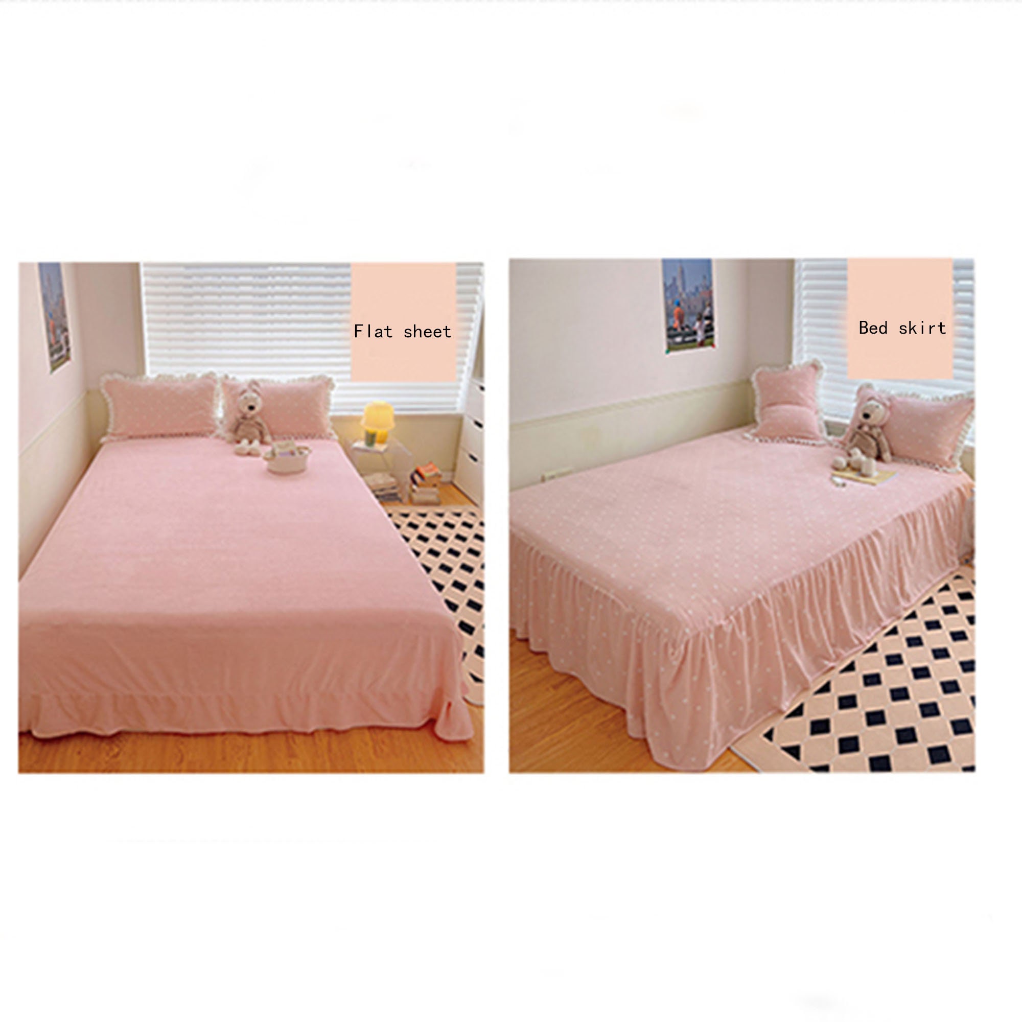 Heart Soft Velvet Duvet Cover Set Ruffled Cotton Bedding Etsy