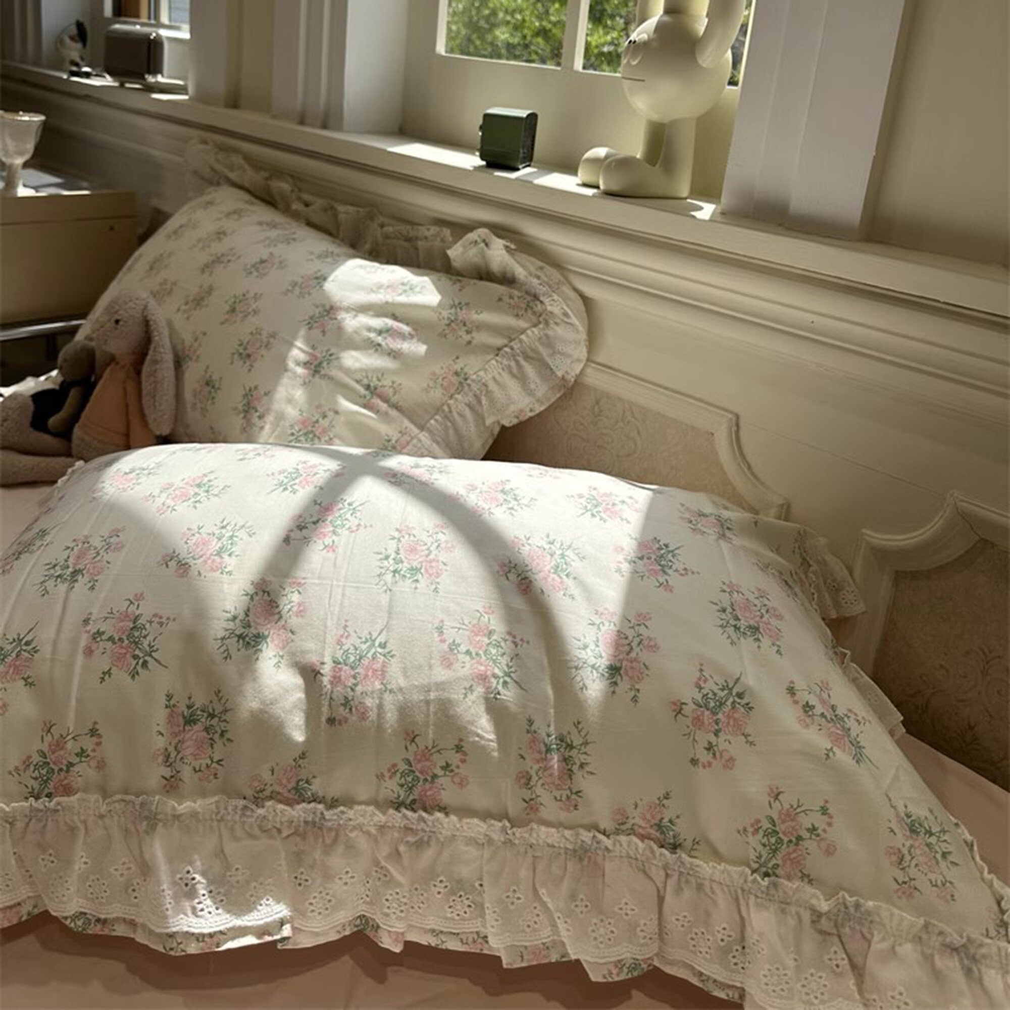 French Retro Floral Duvet Cover Set Cotton Duvet Cover Etsy