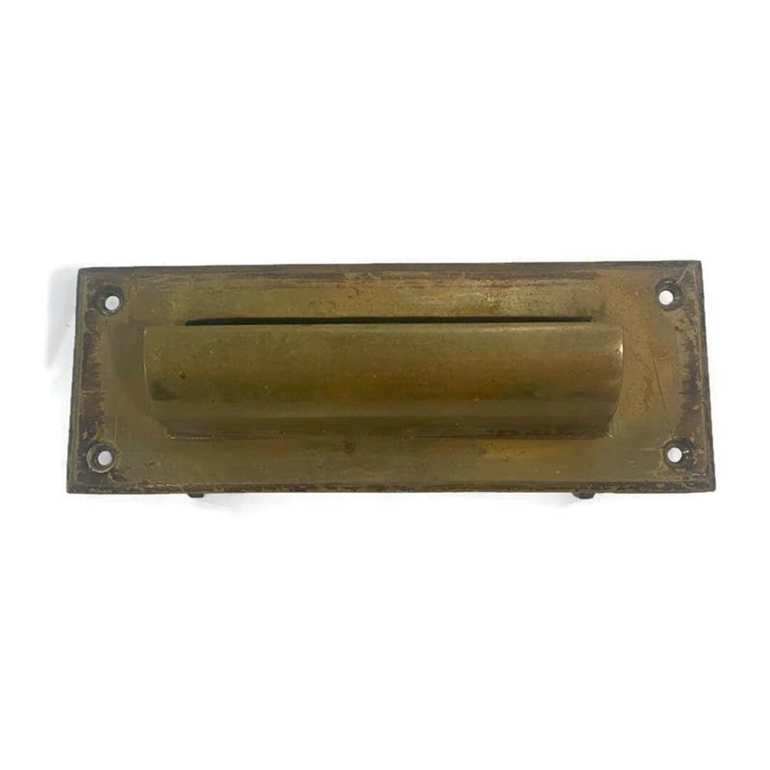 Vintage Brass Mail Slot Etsy