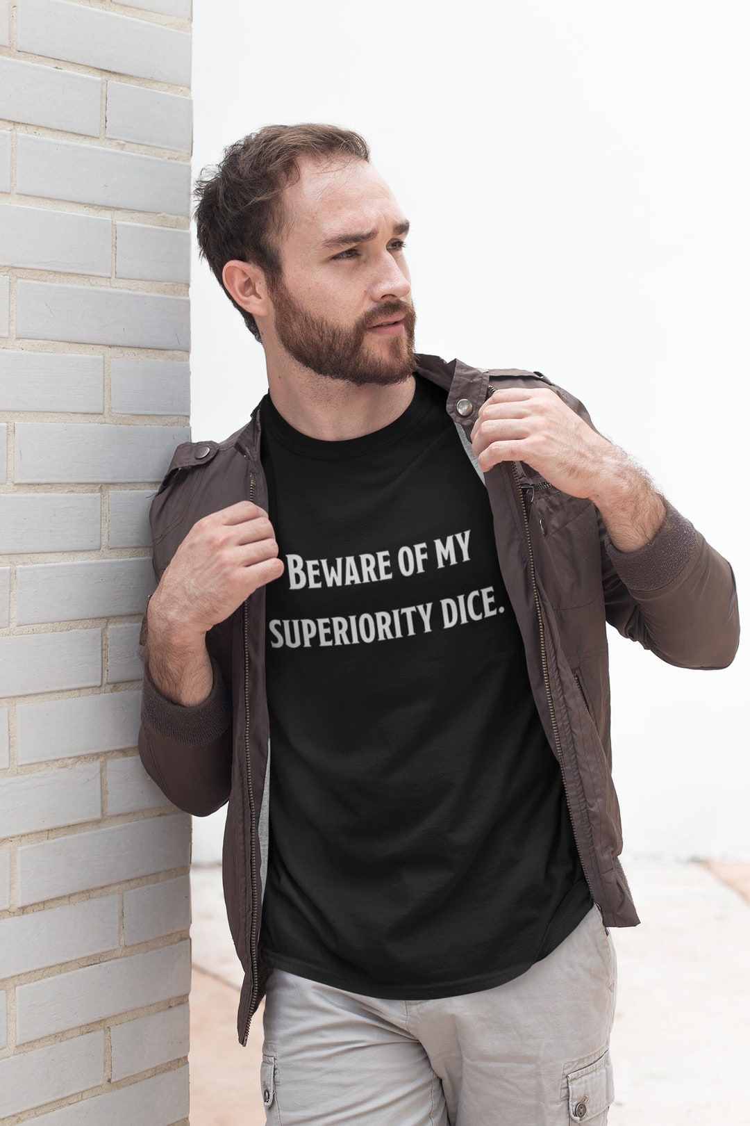 Dnd Shirt Beware of My Superiority Dice Shirt Dungeon Master Etsy
