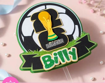 Football World Cup Party Cake Topper | World Cup Football Cake Topper | SVG Studio | Football Birthday | For Cricut and Cameo | File