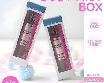Mother’s Day Bath & Body Works Body Mist Box Template 8oz • Body Mist Box • SVG STUDIO • Silhouette Cricut Cut File • MAMA Gift