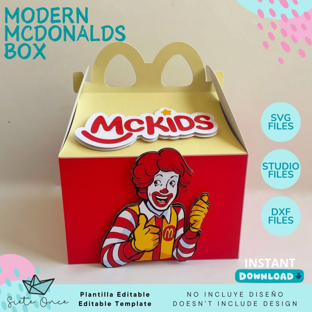 Kids Meal Regalo Menu Infantil Mcdonalds MCDONALD'S HAPPY MEAL