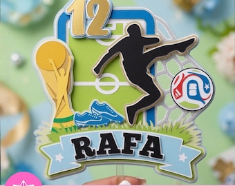 World Cup 2026 Cake Topper SVG | 2026 World Cup Cake Topper SVG Studio | Soccer Birthday | Soccer Birthday | Cricut Cameo
