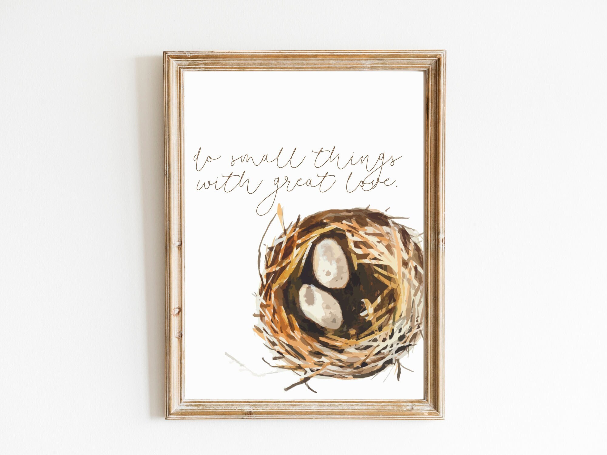 Nest DIGITAL PRINT Inspirational Quote do Small Things Etsy