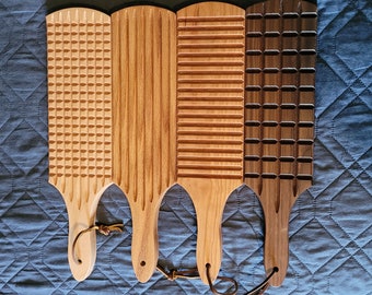 14 inch Grooved Pattern Spanking Paddle -BDSM Play-