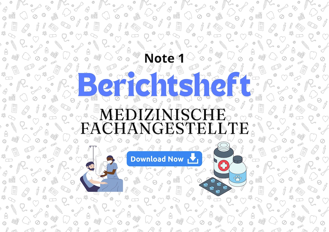 Wie Schreibt Man Ein Berichtsheft Medizinische Fachangestellte www.etsy.com