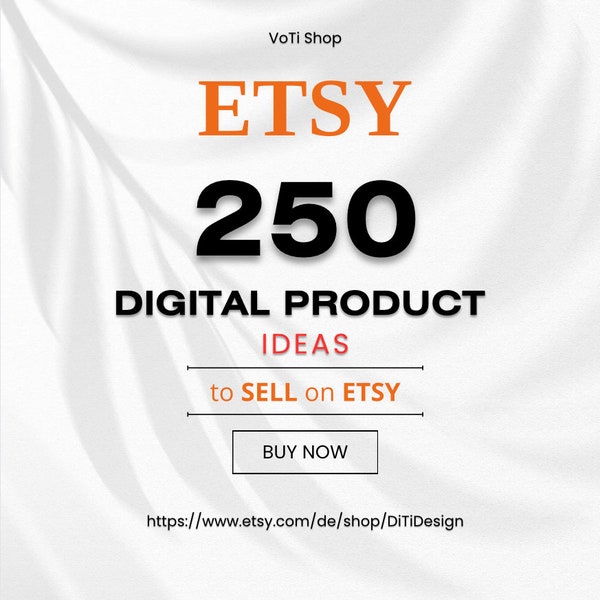 Etsy 250+ Digitale Produktideen zum Verkauf auf der etsy-Digitalproduktliste Passiv Income, Ideen für passives Einkommen small