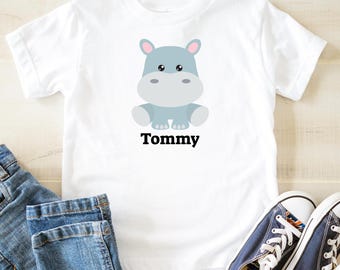 Kids Hippo Graphic Tee, Fun Children's T-Shirt