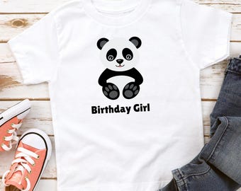 Children's Cute Panda Printed Tops, Children's Cute Tops, Kids Cool T-Shirt, Children's T-Shirt Gift, Kids T-Shirt Ideas, Kids Fun Tops