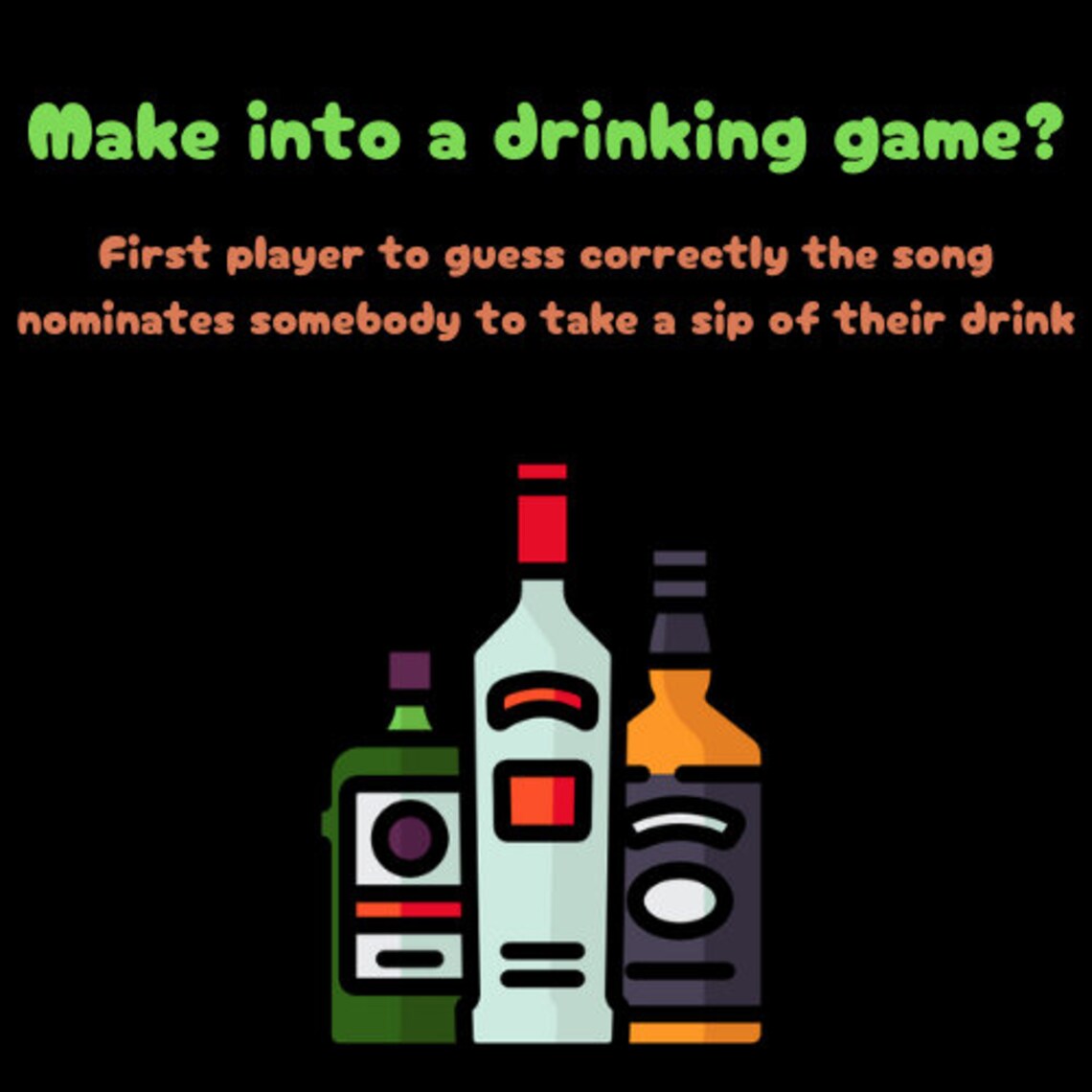 Music Quiz Guess the Guilty Pleasures Song Drinking Game &