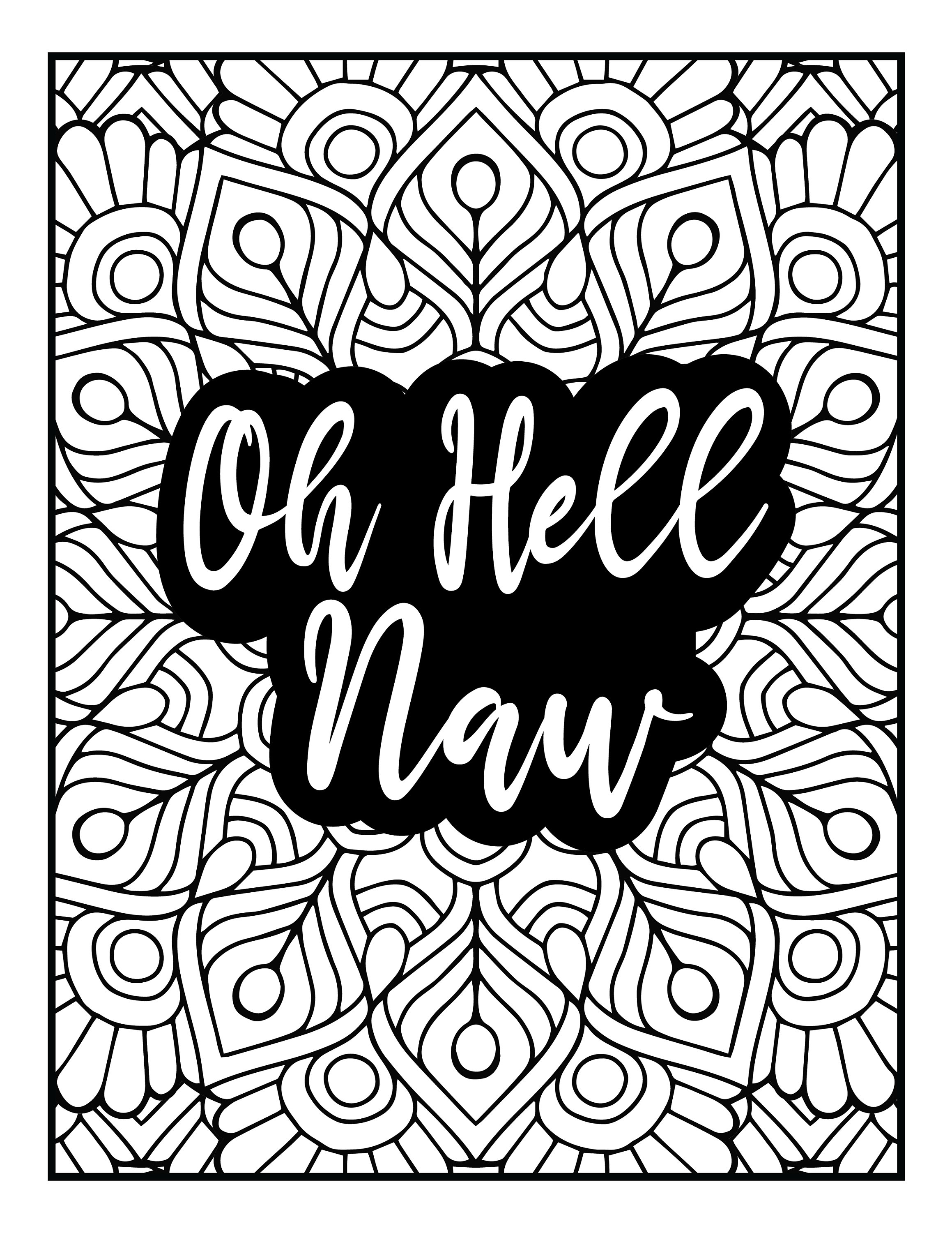 65 Swear Word Coloring Pages | Adult Stress Relief (digital Download ...
