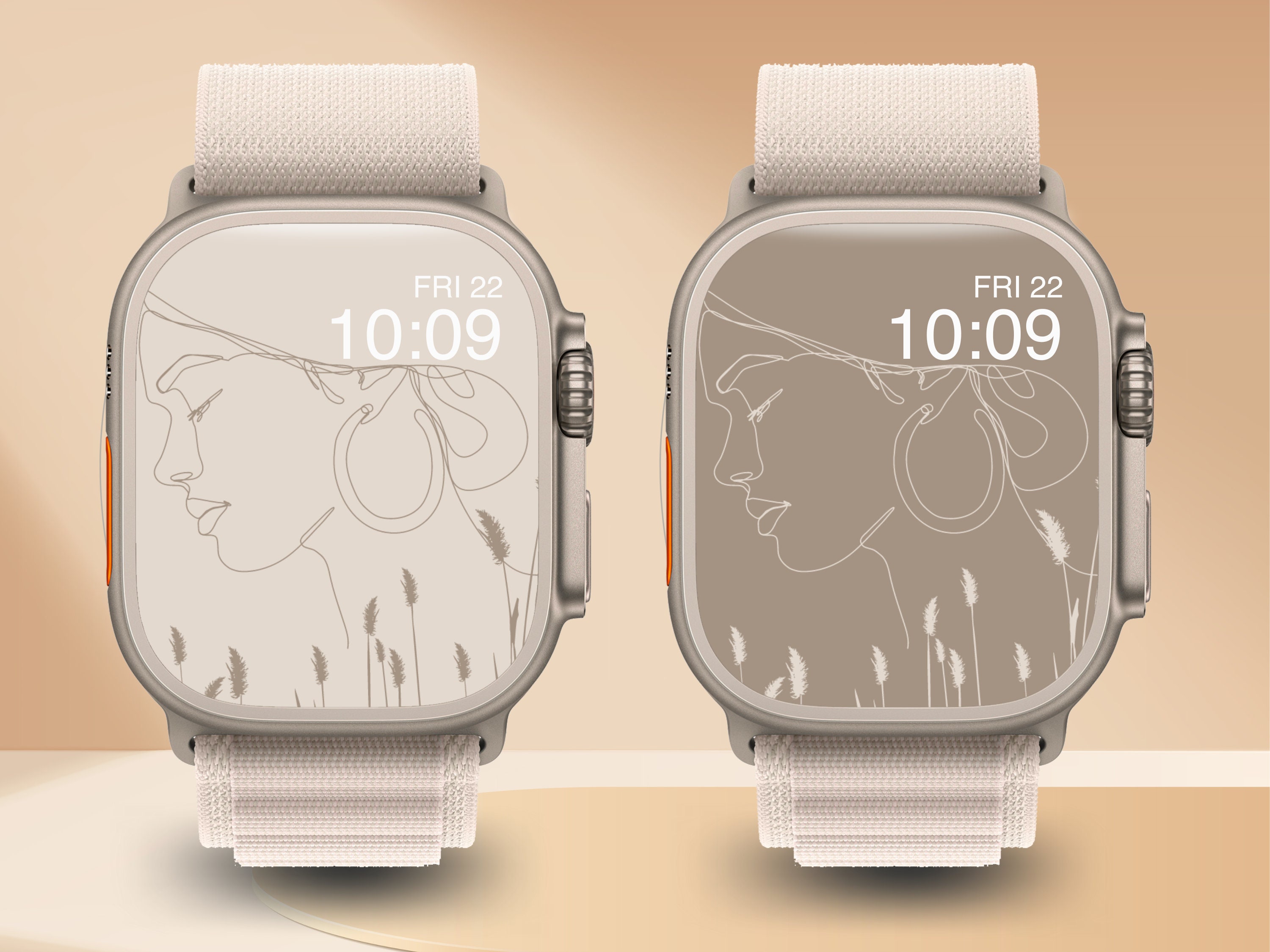2 SET Smart Watch Wallpaper Smart Watch Background Apple Etsy
