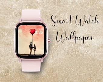 Smart Watch Wallpaper, Smart Watch Background, Apple Watch, Apple Watch Wallpaper | instant download. Hearts L016