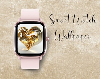 Smart Watch Wallpaper, Smart Watch Background, Apple Watch, Apple Watch Wallpaper | instant download. Hearts L027